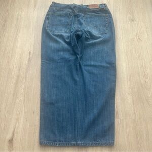 Lucky Brand Jeans Men’s 36 Medium Wash Distressed Denim Baggy Y2K Vintage
